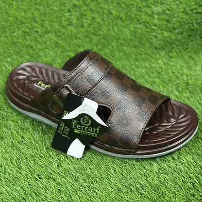 Handmade Extremely Comfort Brown Slide