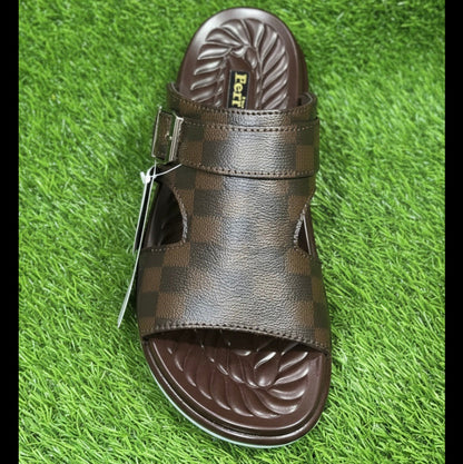 Handmade Extremely Comfort Brown Slide