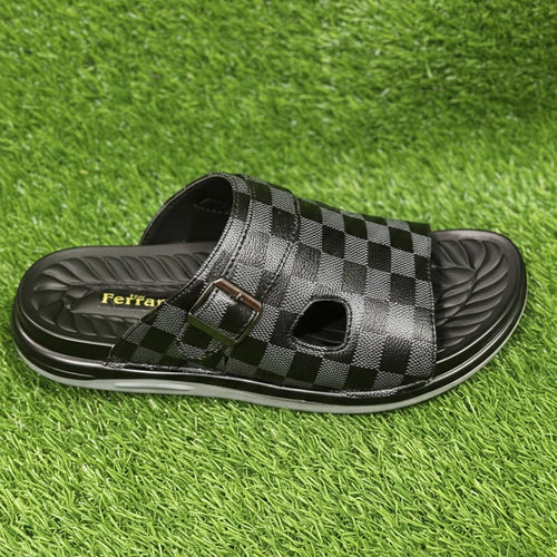 Handmade Black Comfort Slide