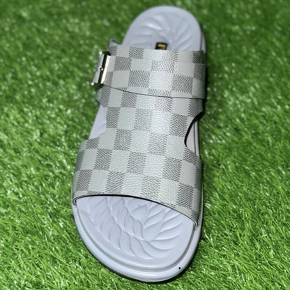 Handmade Light Grey Comfort Slide