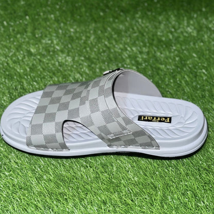 Handmade Light Grey Comfort Slide