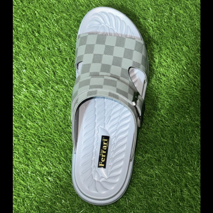 Handmade Light Grey Comfort Slide