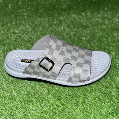 Handmade Light Grey Comfort Slide