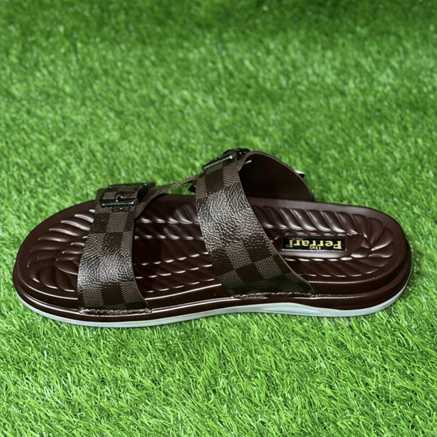 Handmade Brown Extremely Comfort Slide